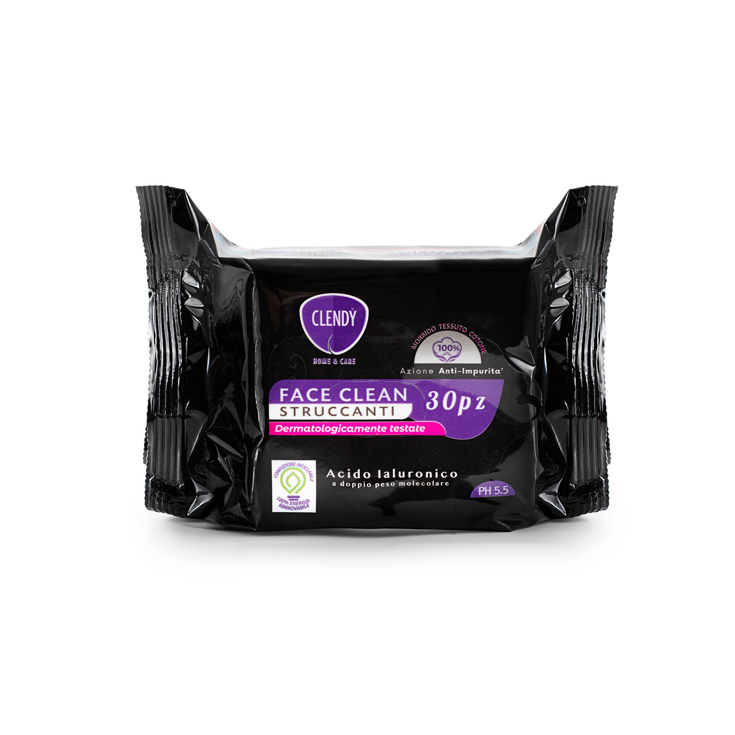 salviette struccanti face clean acido ialuronico