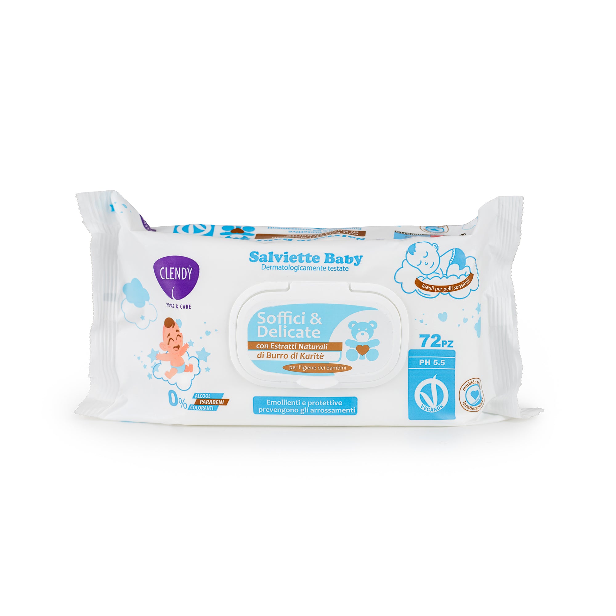 salviette detergenti burro karitè