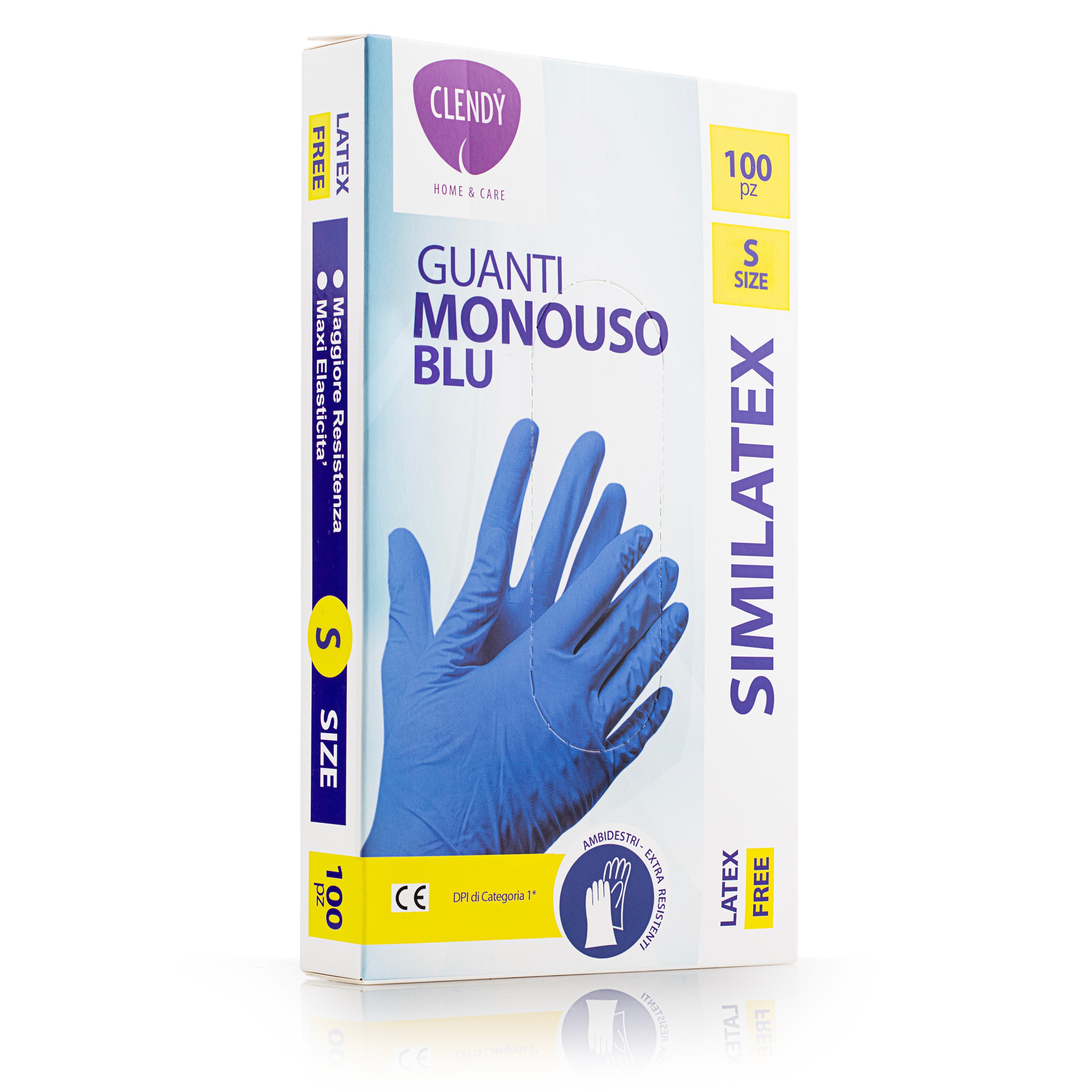 guanti monouso similatex blu