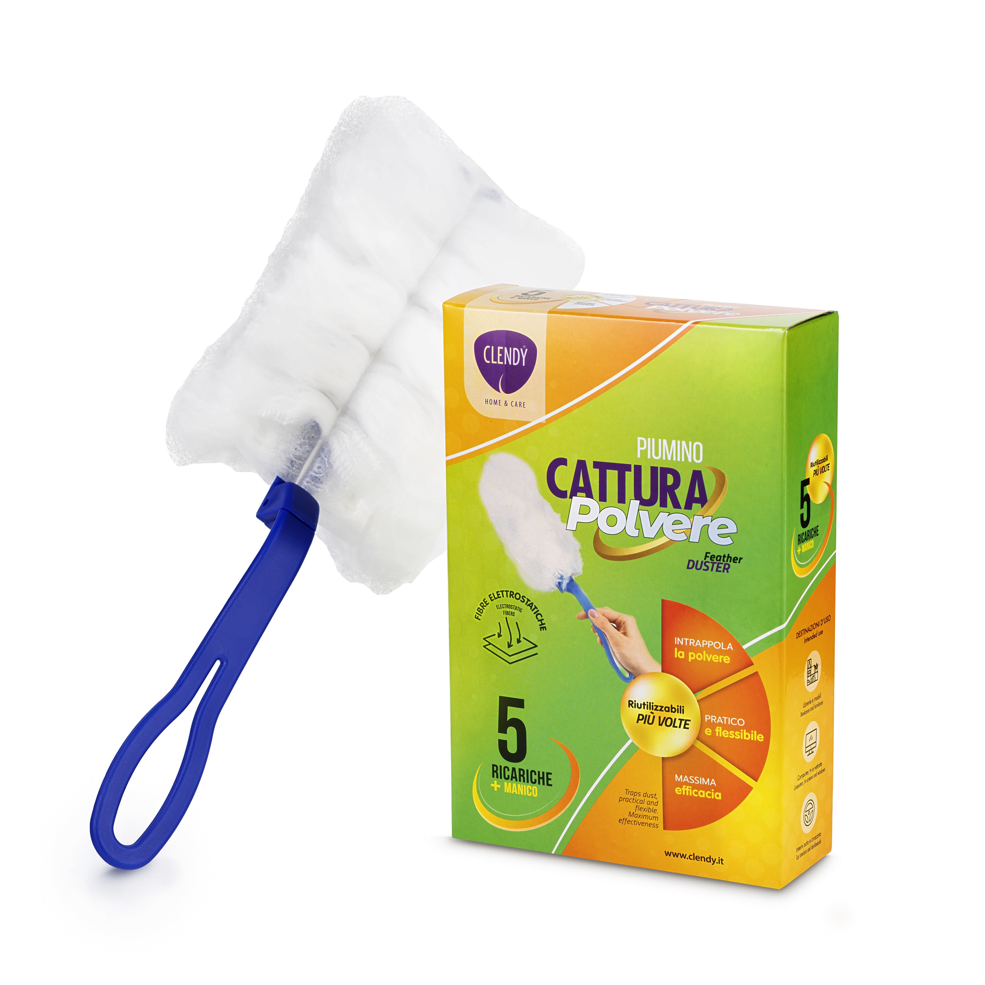 piumino cattura polvere