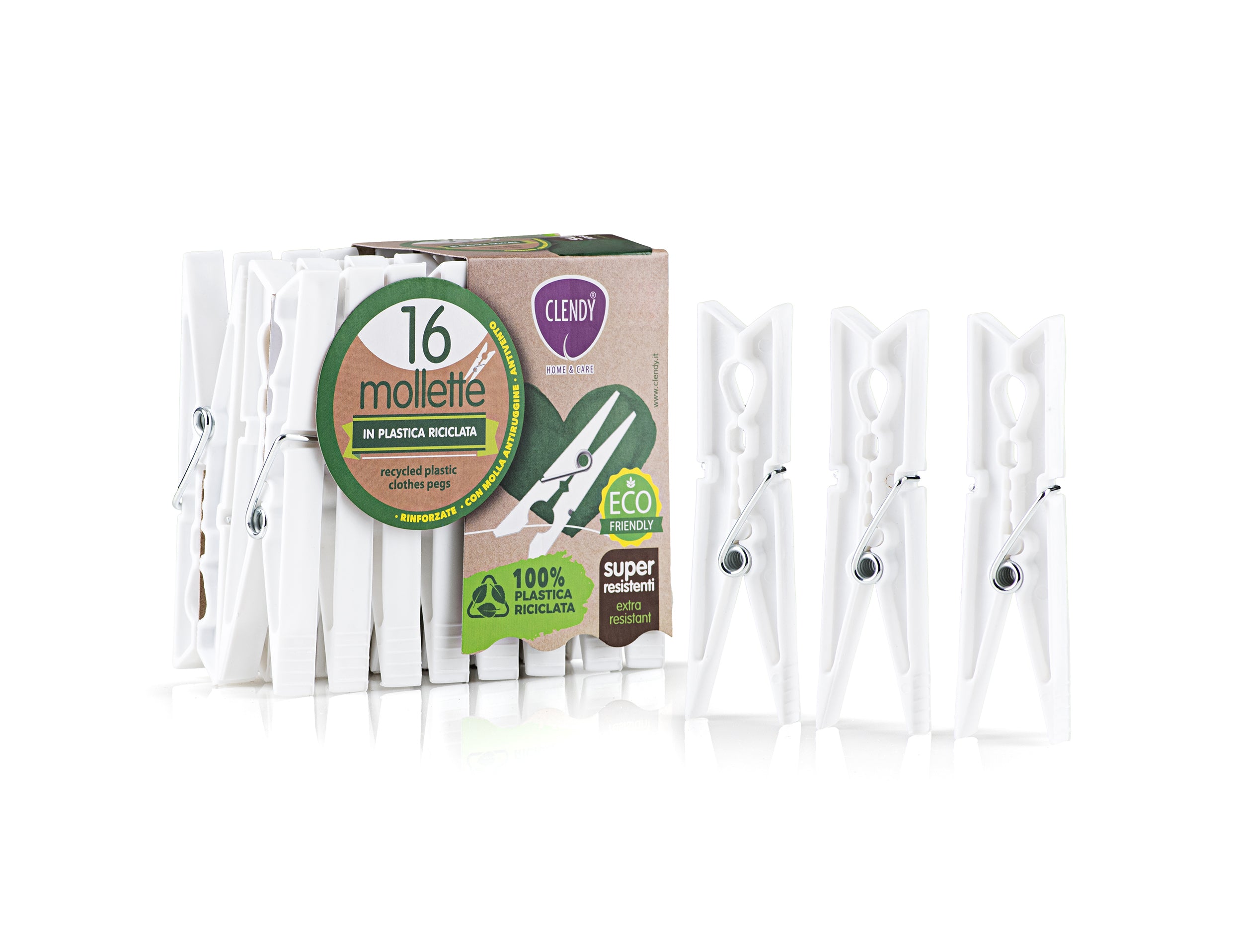 mollette bucato plastica bianche