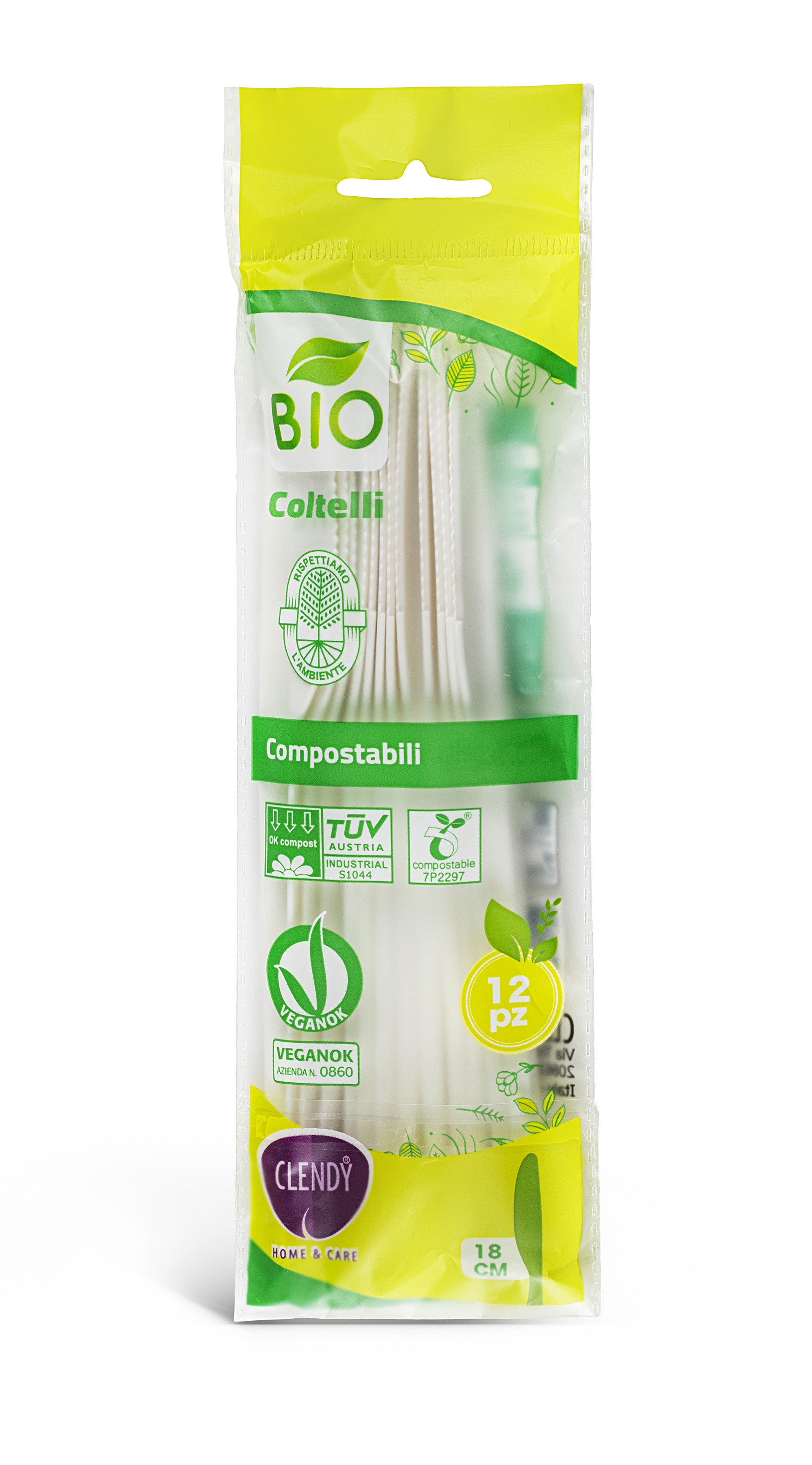 Coltelli Compostabili Bianchi