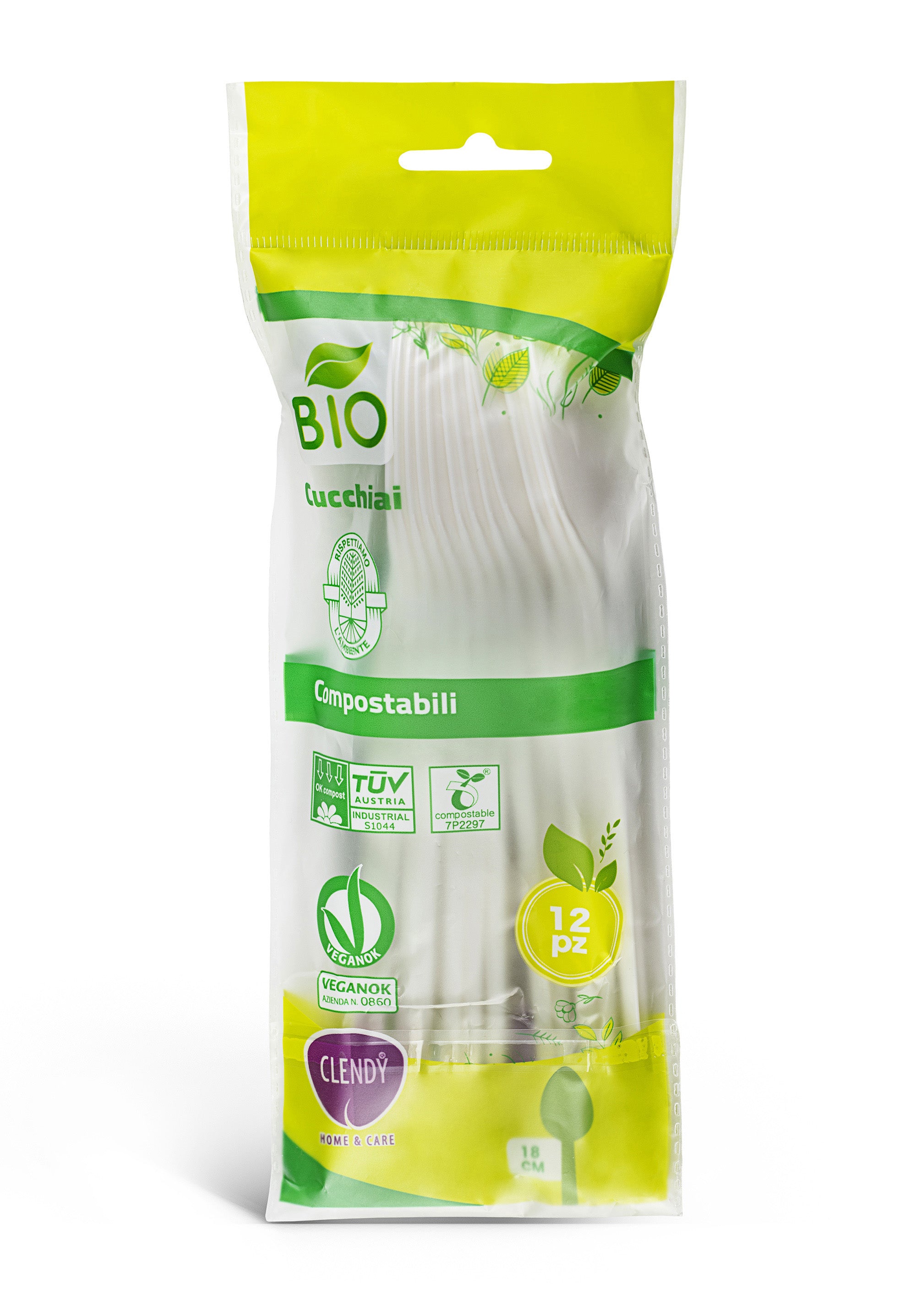 Cucchiai Compostabili Bianchi