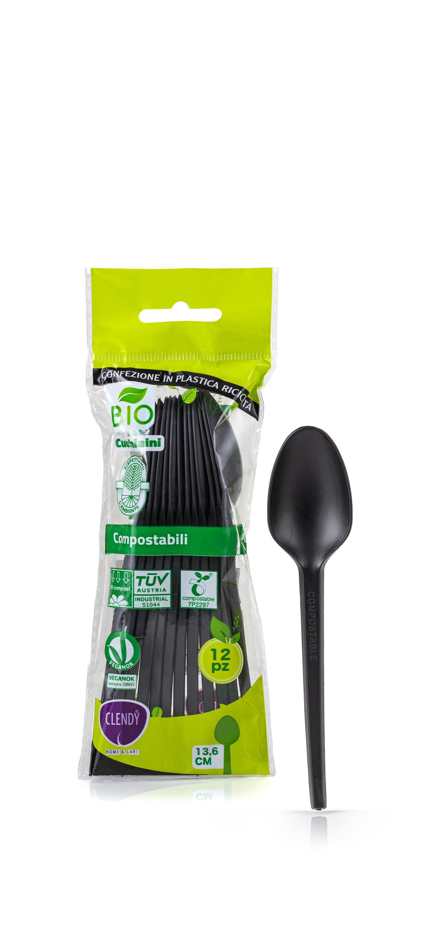 Cucchiaini Compostabili Neri