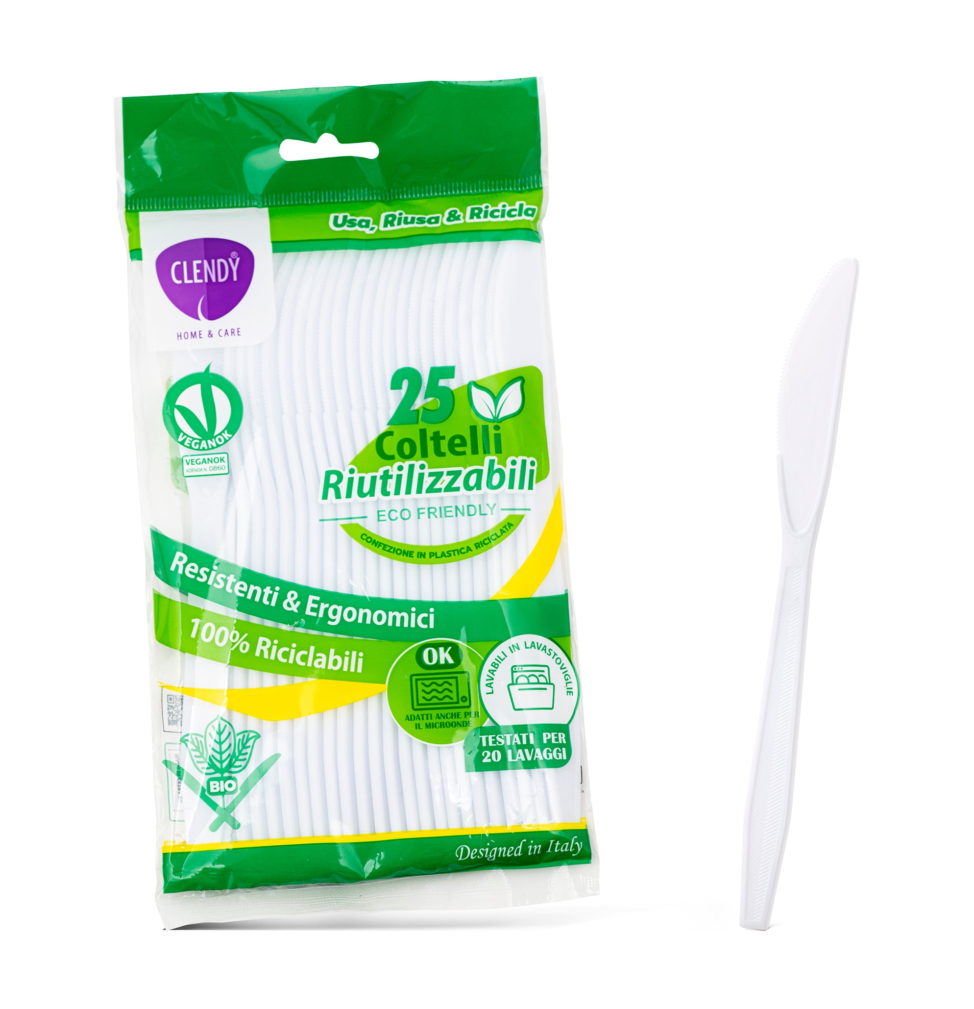 Coltelli Riutilizzabili Bianchi