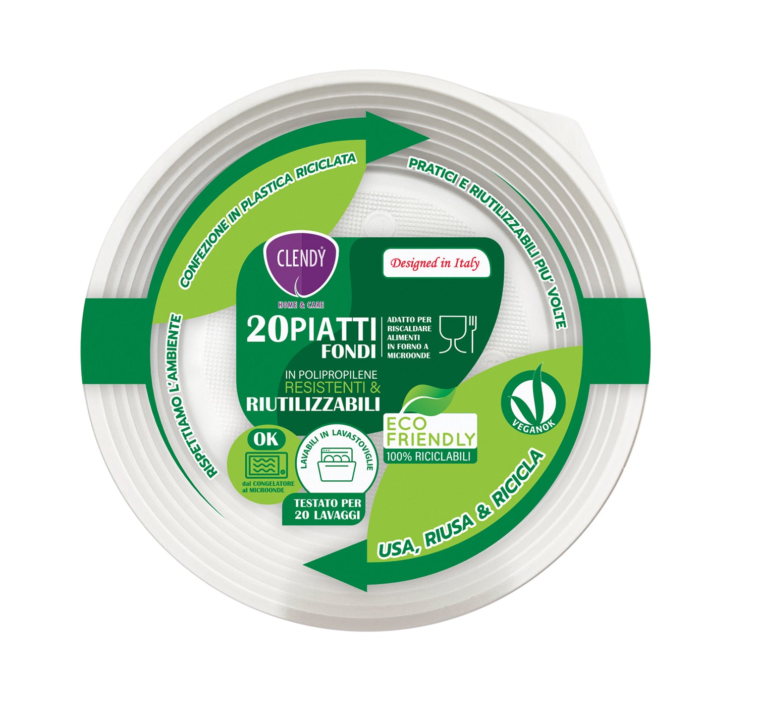 piatti fondi riutilizzabili