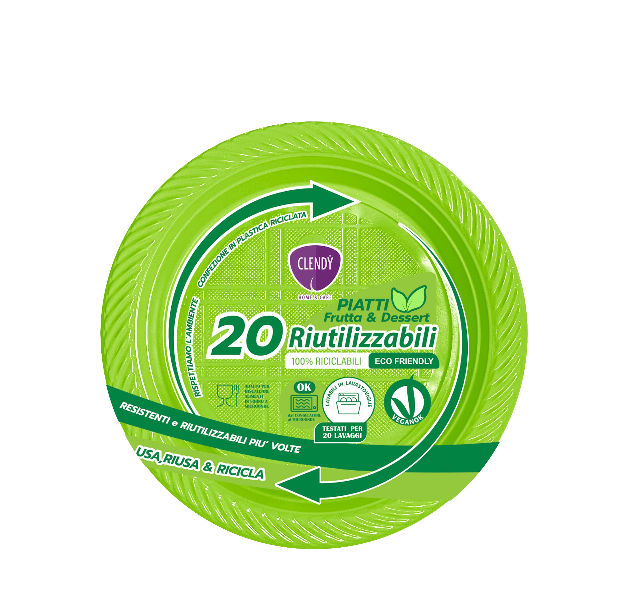 piatti riutilizzabili frutta verdi