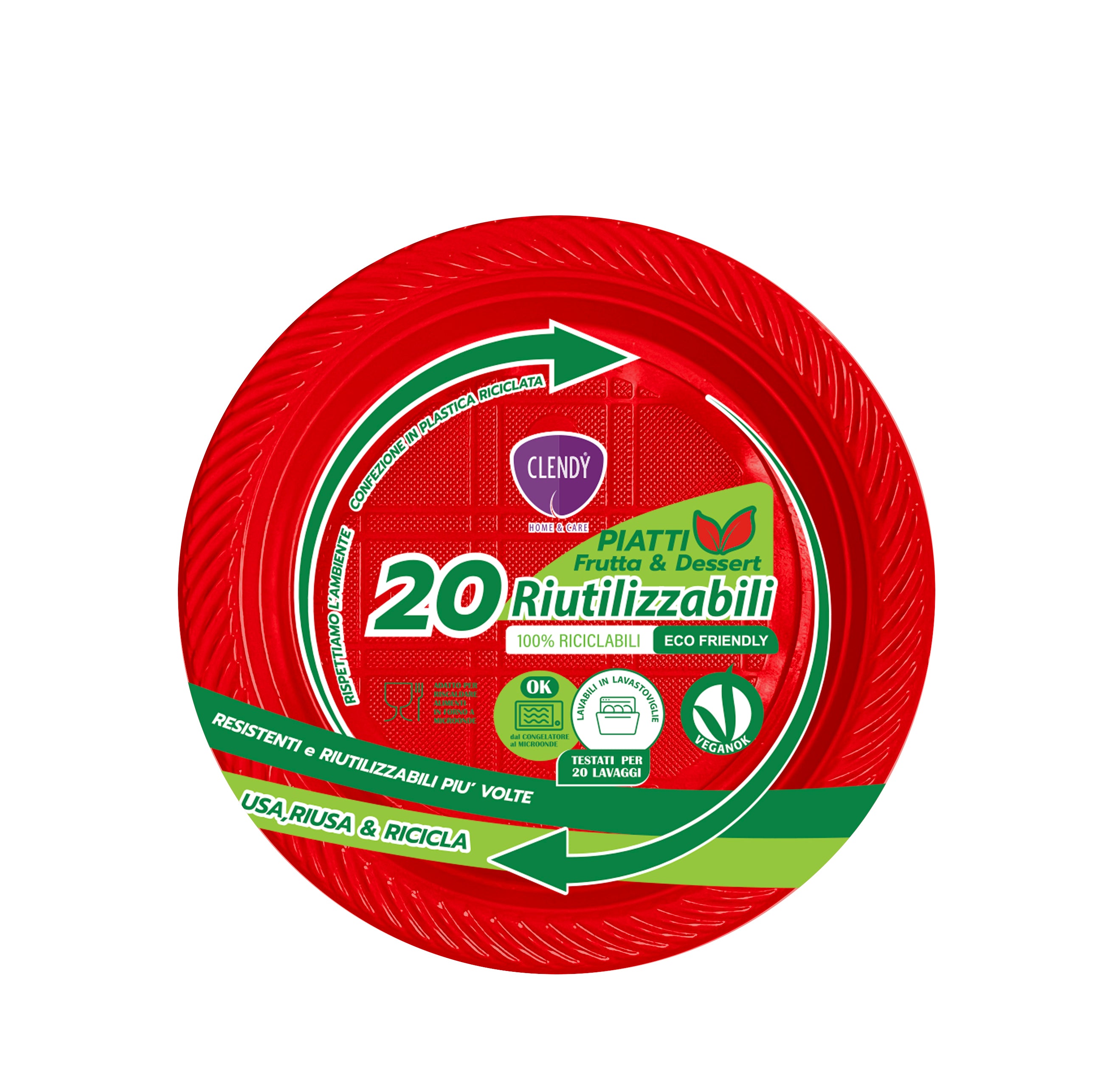 piatti riutilizzabili frutta rossi