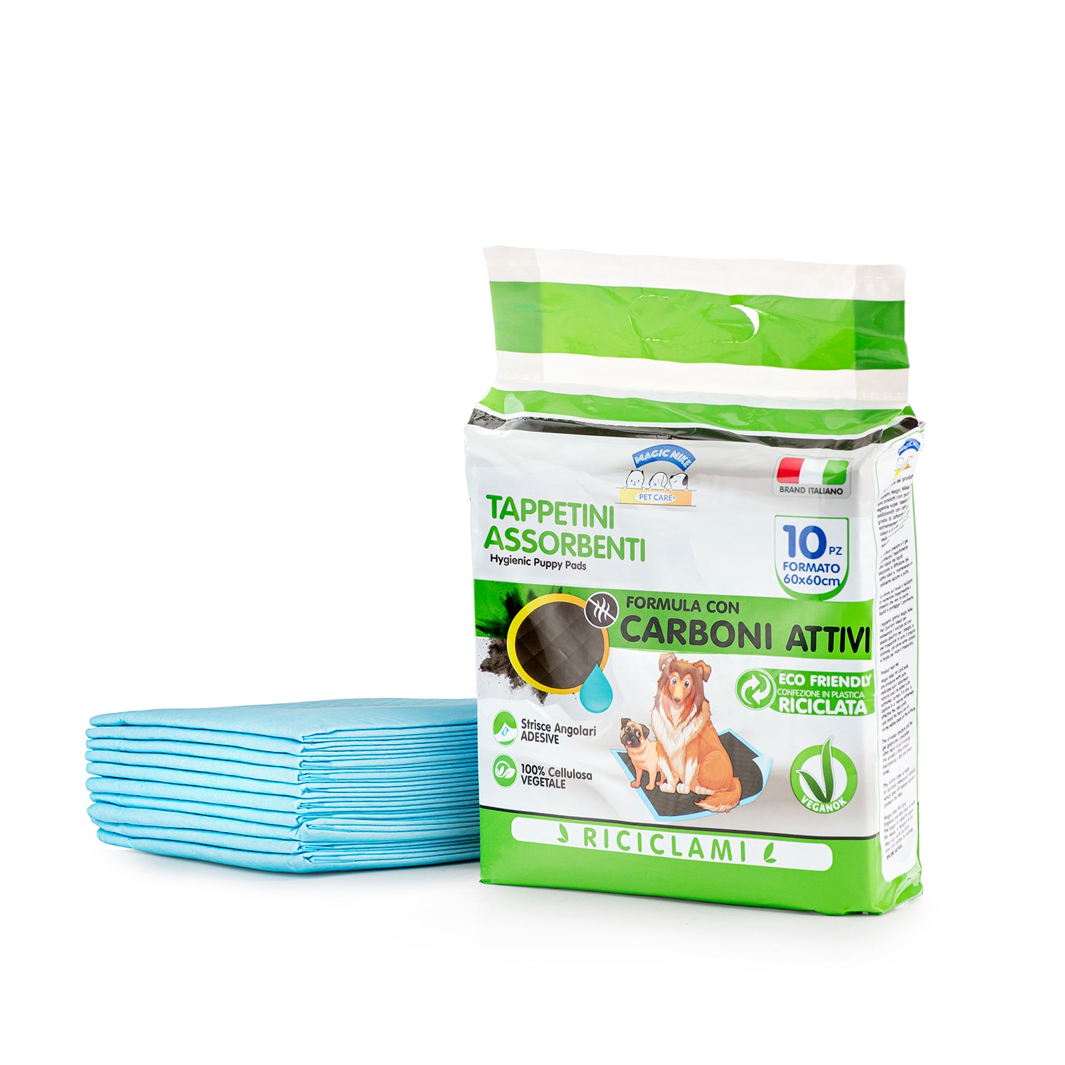 tappetini cani carboni attivi