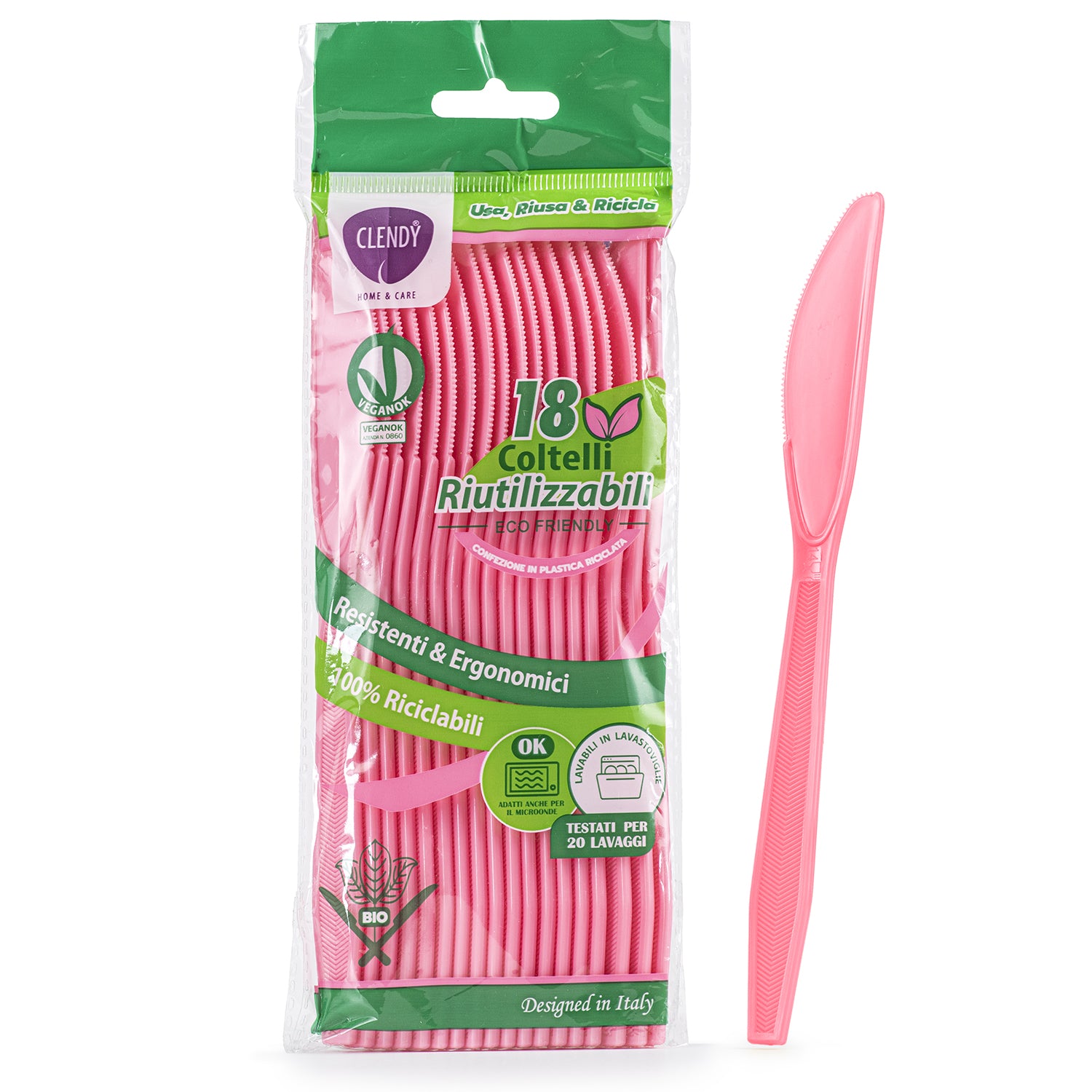 Coltelli Riutilizzabili Rosa