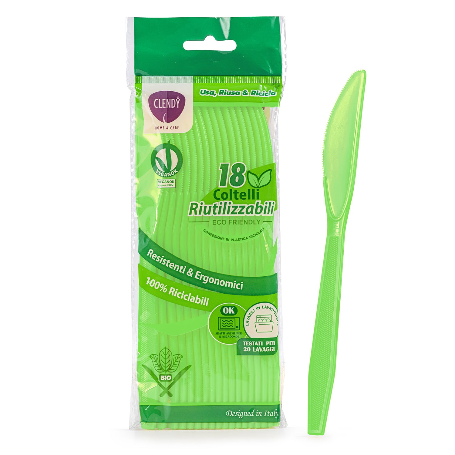 Coltelli Riutilizzabili Verdi