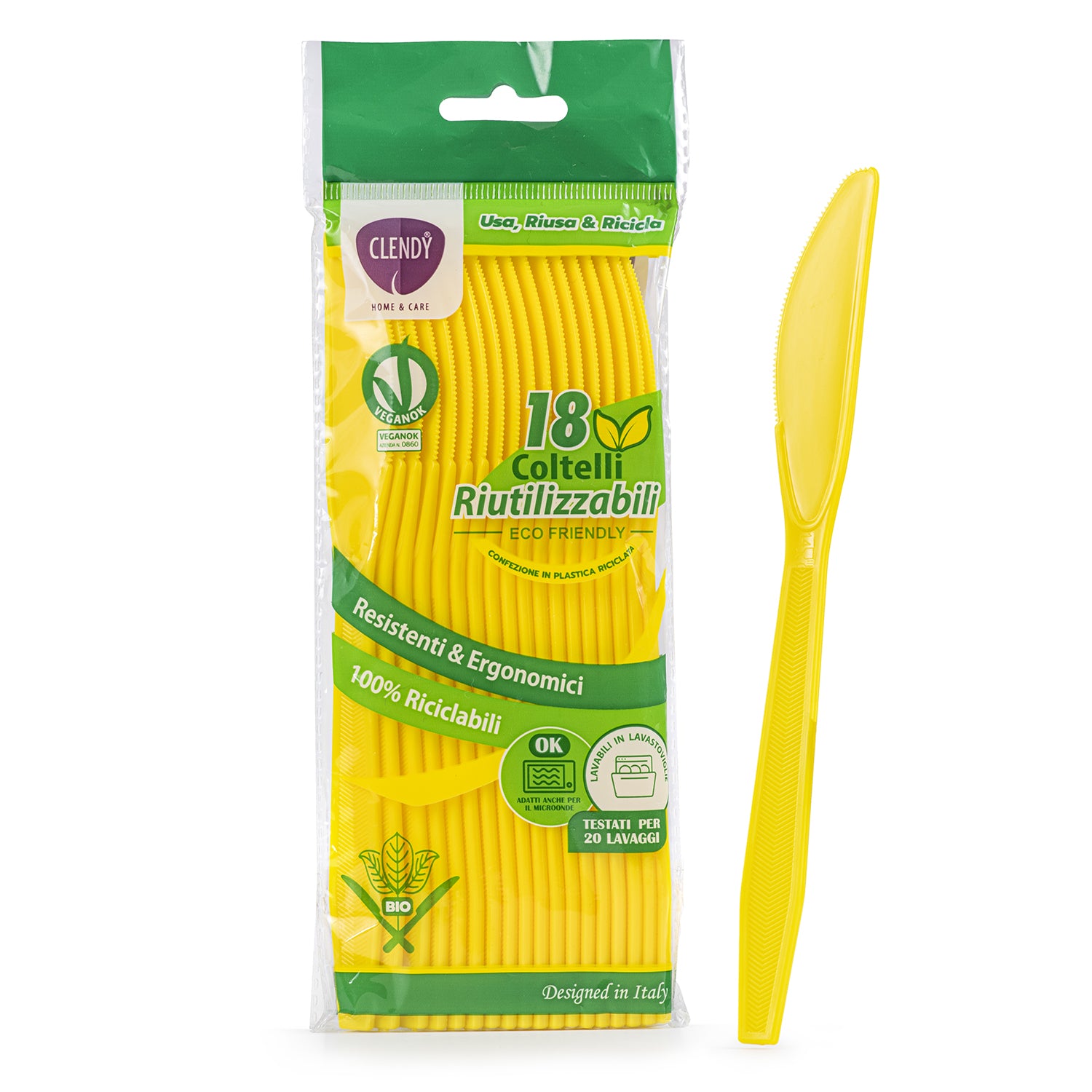 Coltelli Riutilizzabili Gialli