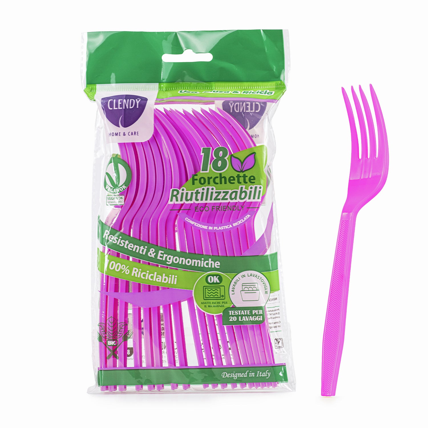 Forchette Riutilizzabili Fucsia