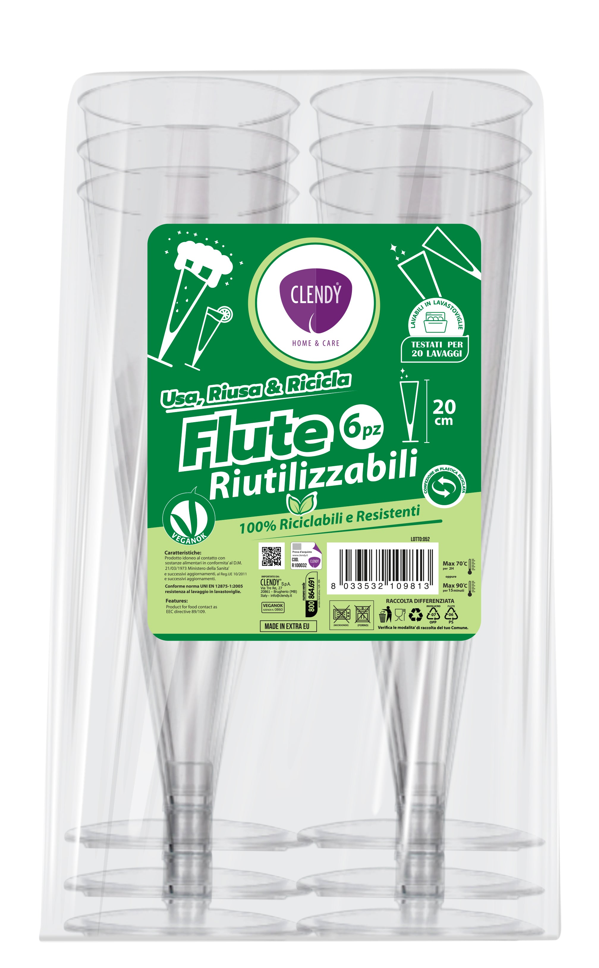 flute champagne riutilizzabili