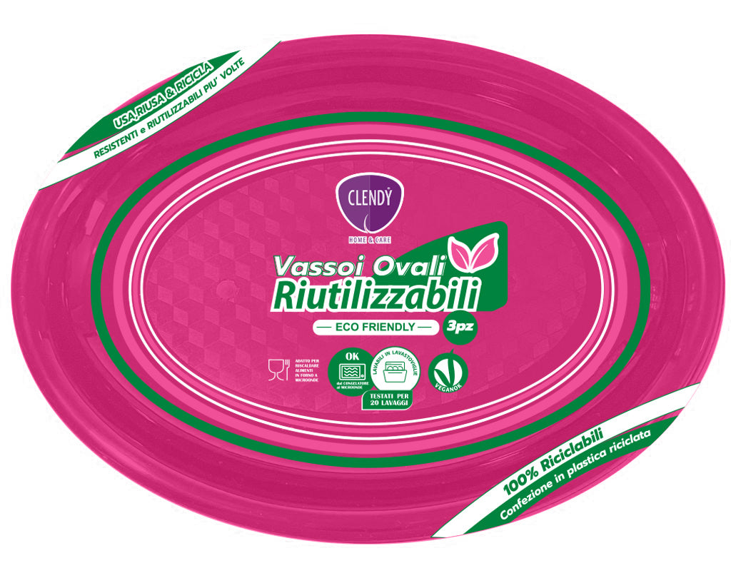 Vassoi Riutilizzabili Fucsia
