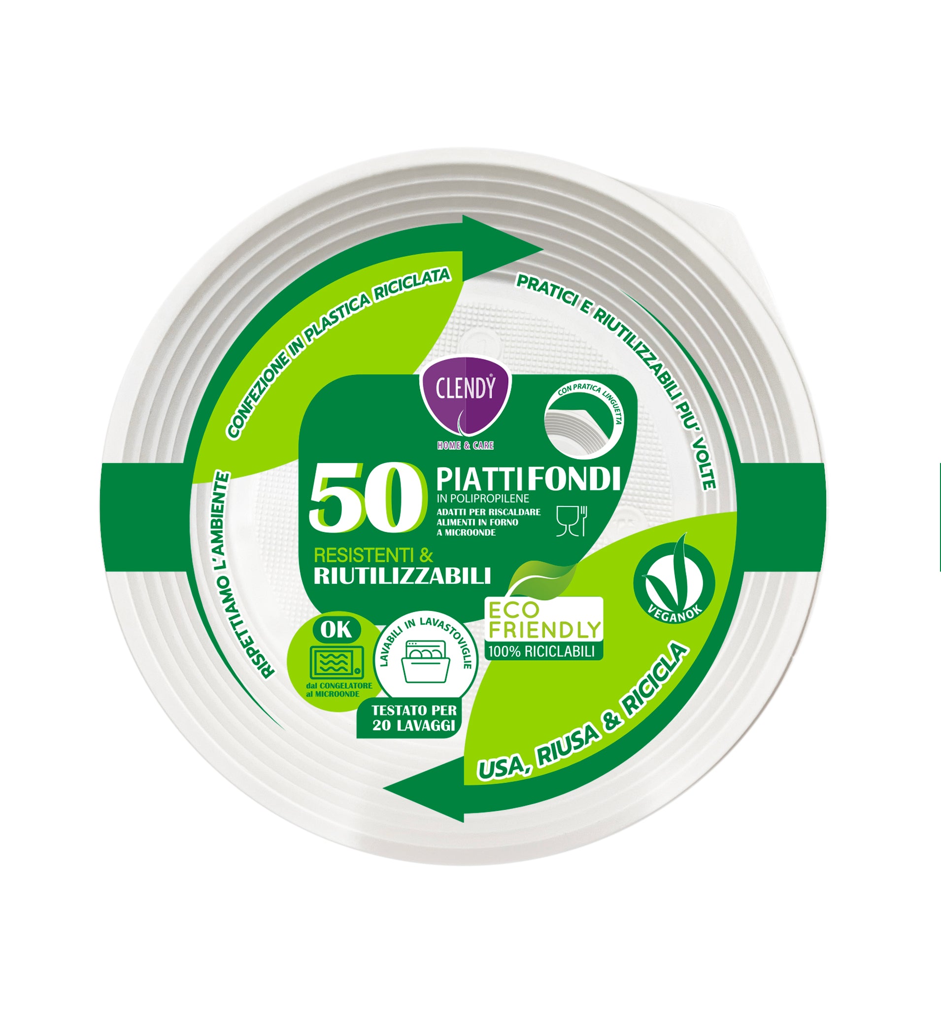 piatti fondi riutilizzabili