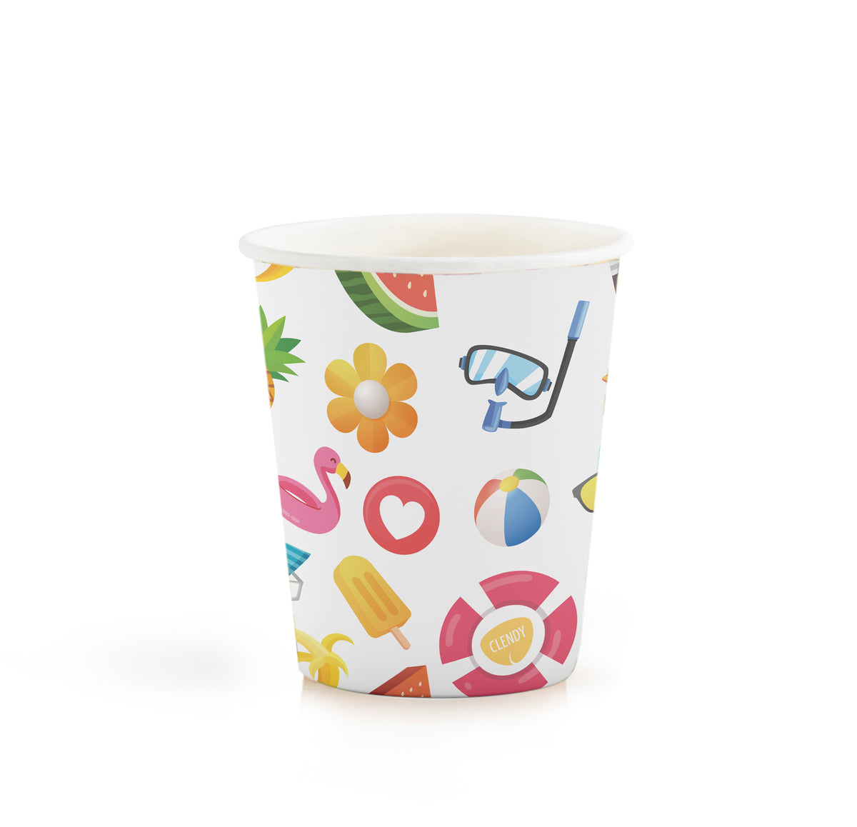 Bicchieri di Carta Compostabili SUMMER 240ml - 25pz