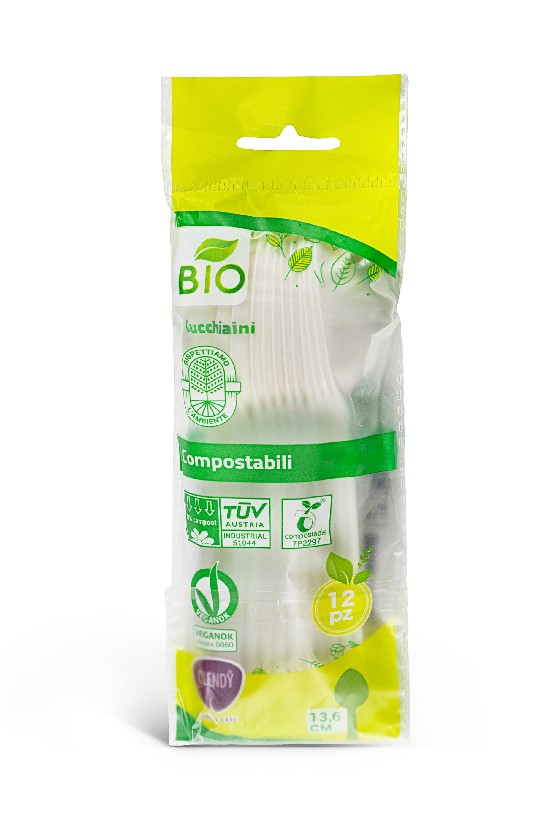 100 Cucchiaini Biodegradabili Per Dessert - Compostabili, Bianchi, 12 Cm - Foto 5