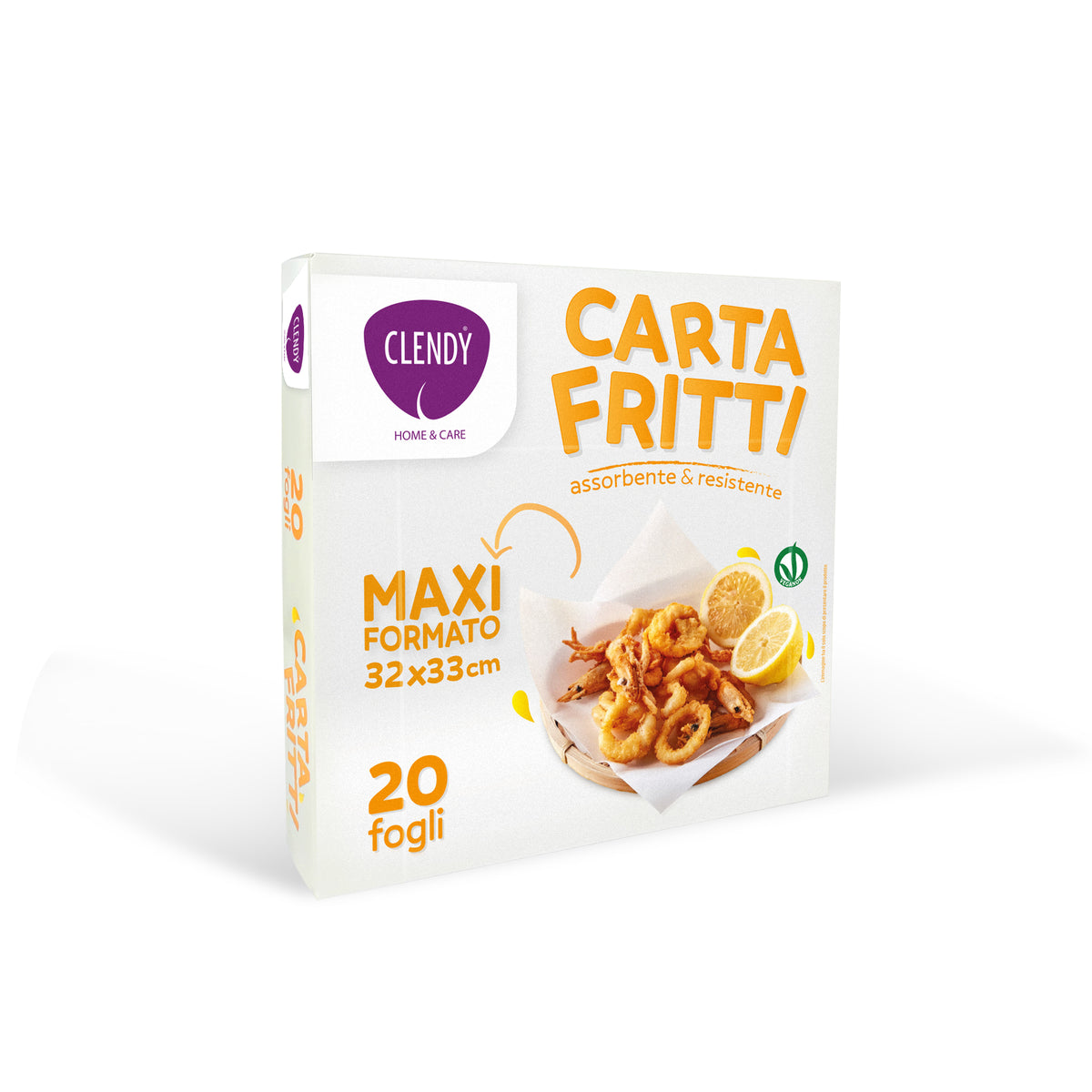 CARTA FRITTI CLENDY – MAXI FORMATO 32x33 cm - 20 fogli