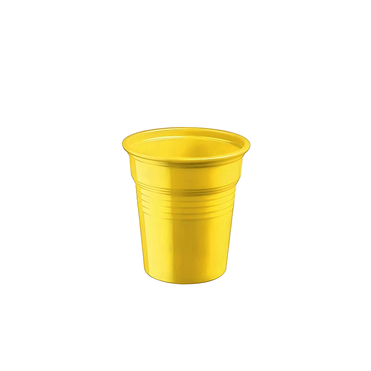 Bicchieri in Plastica Riutilizzabili – Giallo 80 cc