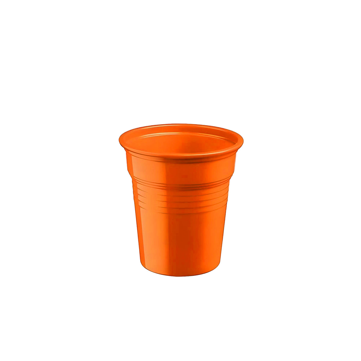 Bicchieri in Plastica Riutilizzabili – Arancione 80 cc