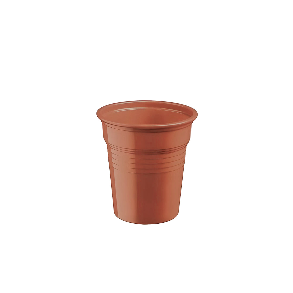 Bicchieri in Plastica Riutilizzabili – Marrone 80 cc
